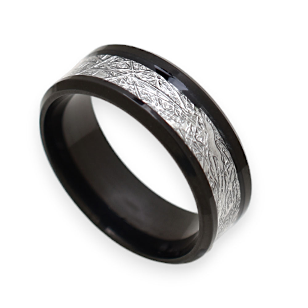 Ανδρικό Δαχτυλίδι Heron Black